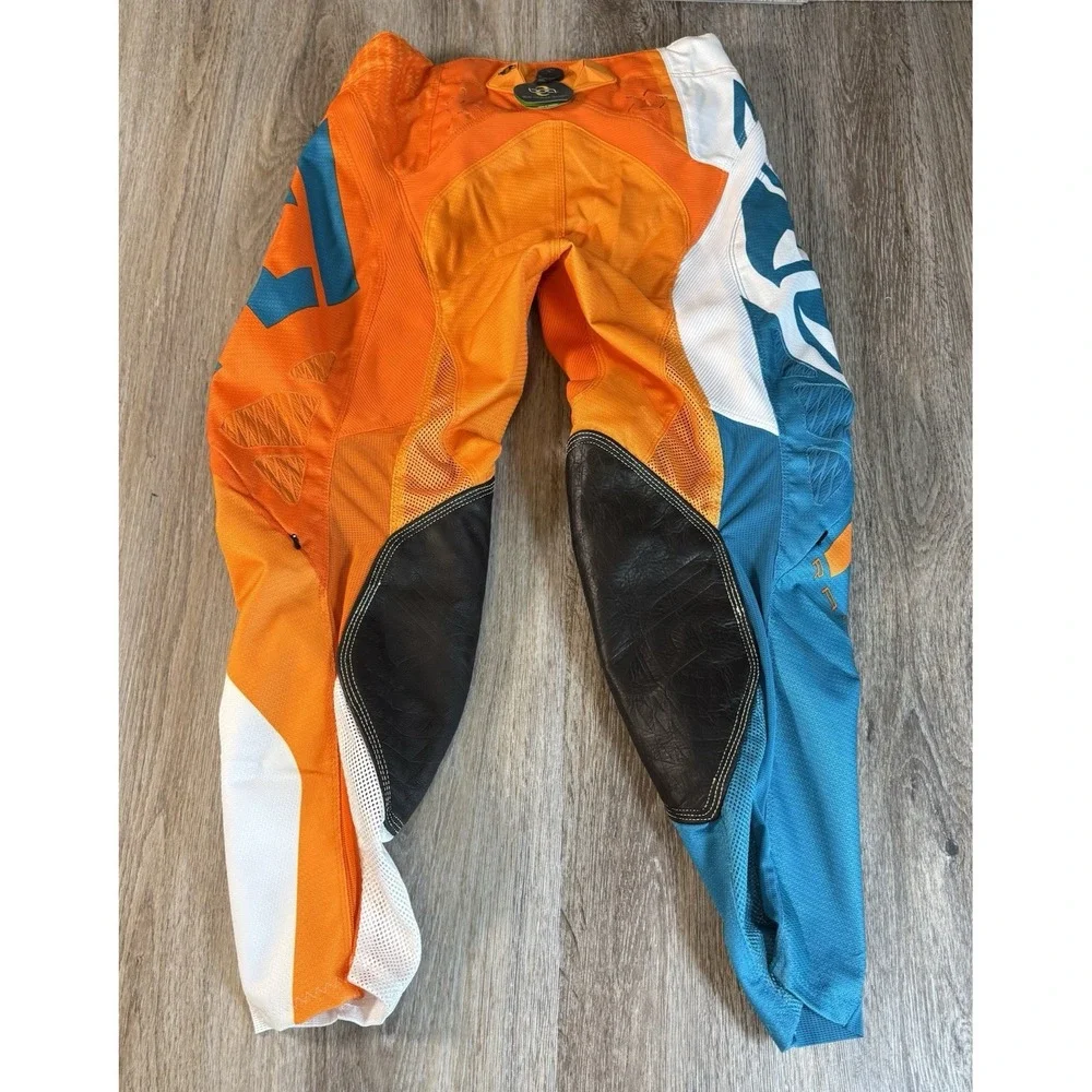 Fly Racing Pants Mens 32 EVO 2.0 Orange Teal Padded MTX Motocross Racing NEW